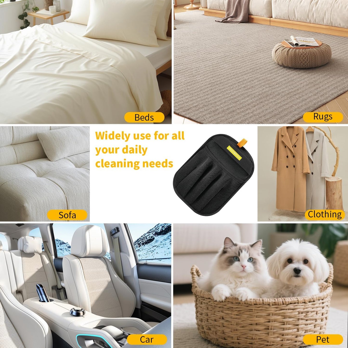 Pet Hair Removal Glove for Cats and Dogs - Electrostatic Pet Hair Remover Glove | The Magic Brush